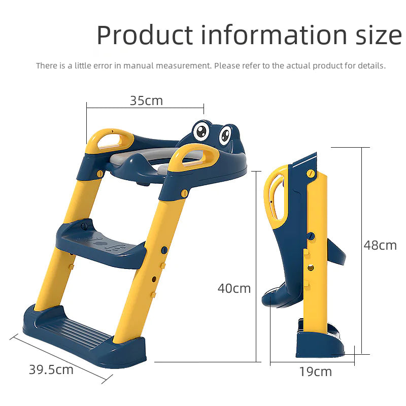 Children's Toilet Ladder and Folding Seat for Infants