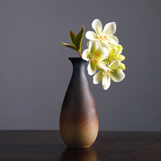 Vintage Ceramic Zen Flower Vase for Home Decor