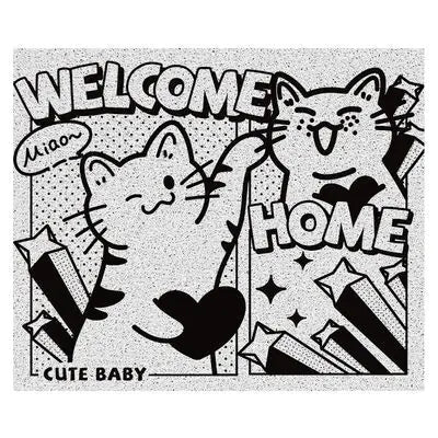 Cartoon PVC Door Mat for Home Entrance (Cuttable)
