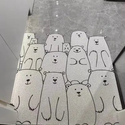 Cartoon PVC Door Mat for Home Entrance (Cuttable)