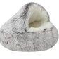 Semi-Closed Cat Bed with Universal Cover - Four Seasons Nest for Small Dogs and Pets