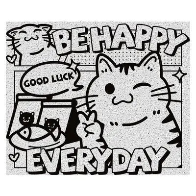 Cartoon PVC Door Mat for Home Entrance (Cuttable)